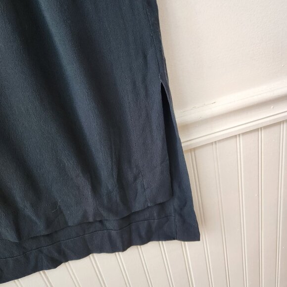 Holding Horses Anthropologie Deep Green Shift Dress Casual Western Petite XS - Picture 5 of 10